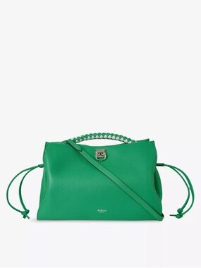 MULBERRY IRIS Green Leather Top-Handle Women’s Bag. NWOT